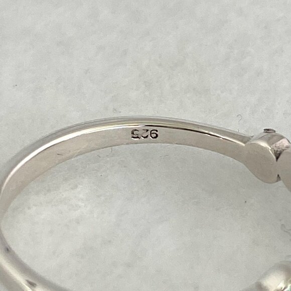 Sterling Silver 925 Dainty Minimalist Round Multi Turquoise Band Ring Sz 4.75 - Picture 8 of 16